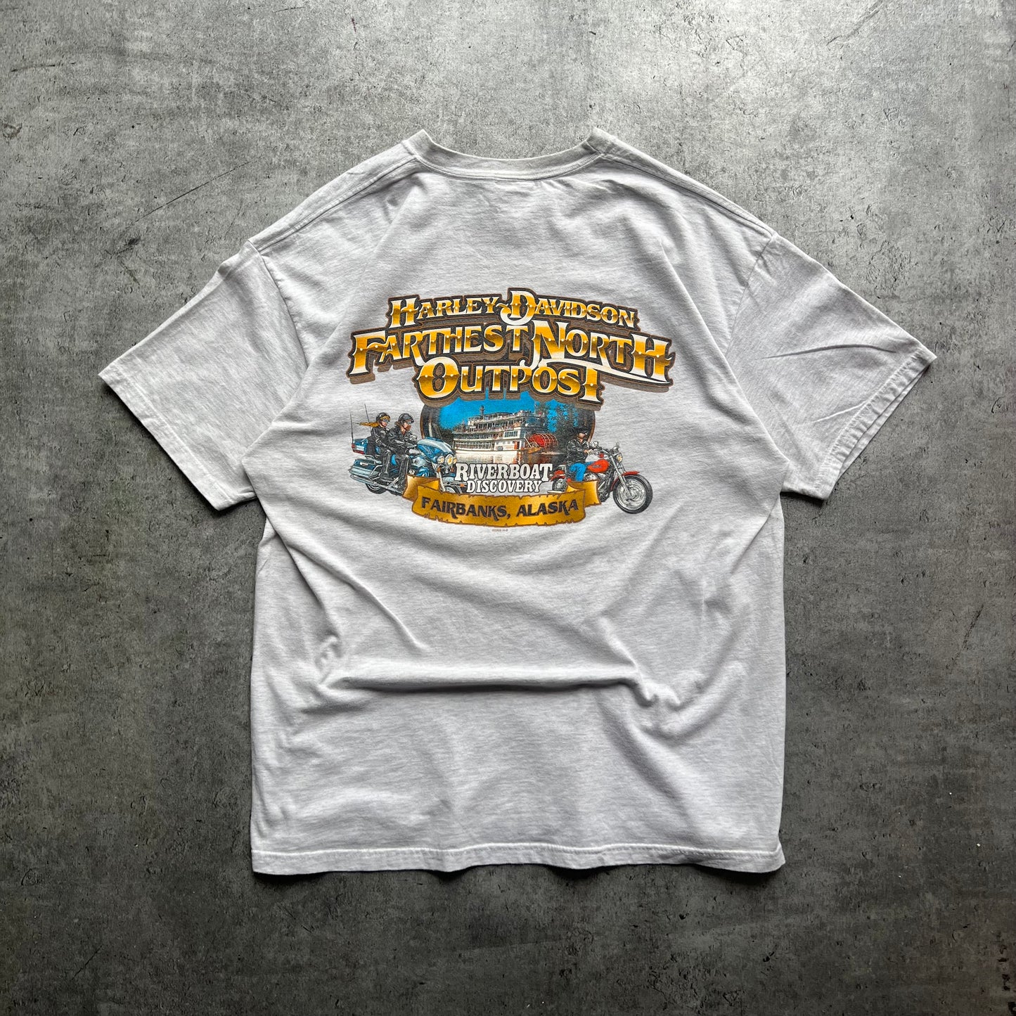 Harley Davidson 00s Light Grey T-Shirt