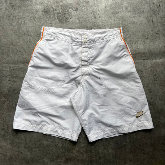 Nike White Vintage Swim Shorts