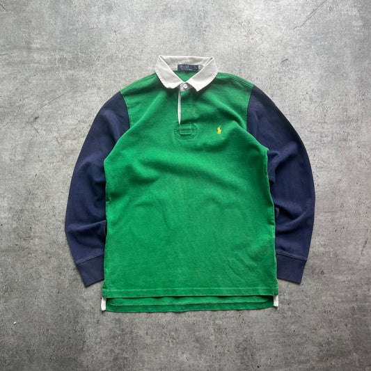 Ralph Lauren Green and Blue Polo Longsleeve