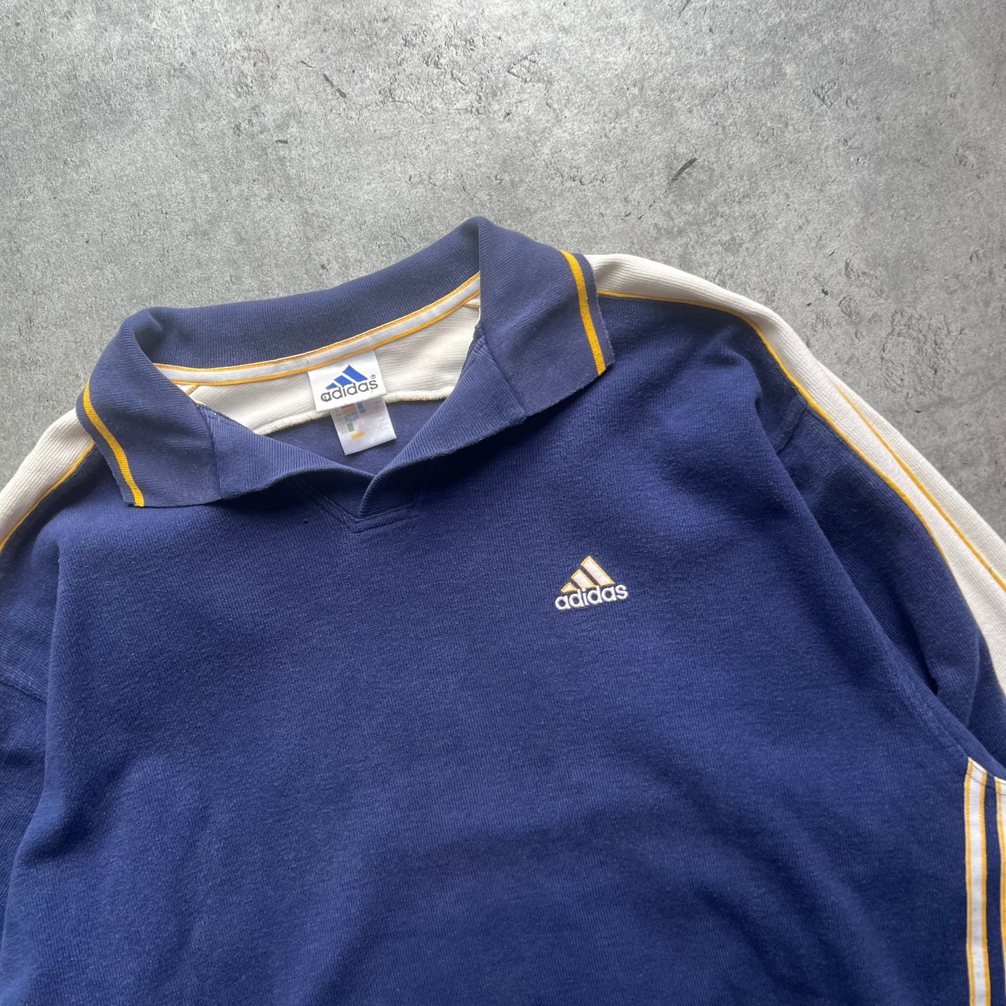 Adidas Long Sleeved 90s Polo Shirt