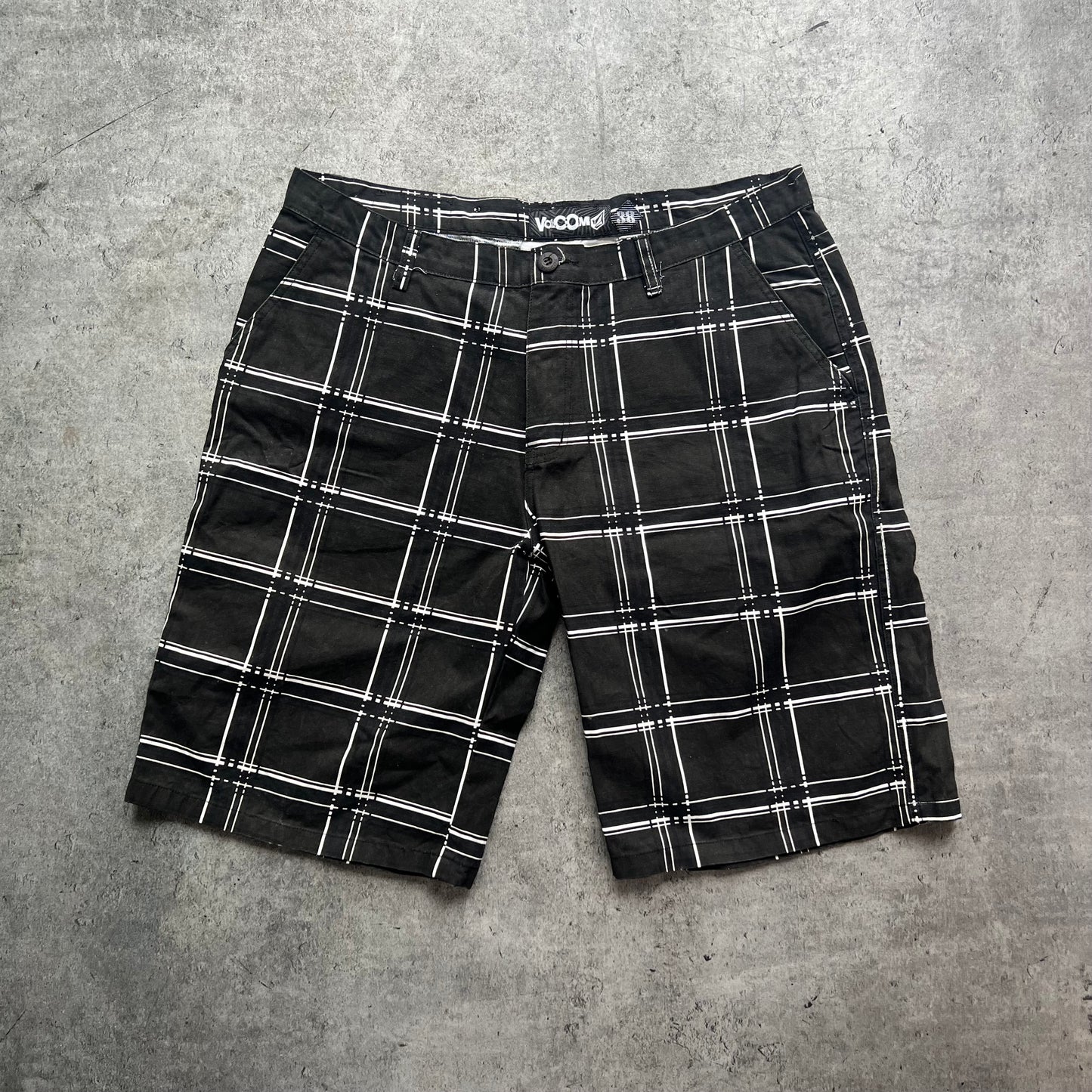 Volcom Black and White Shorts