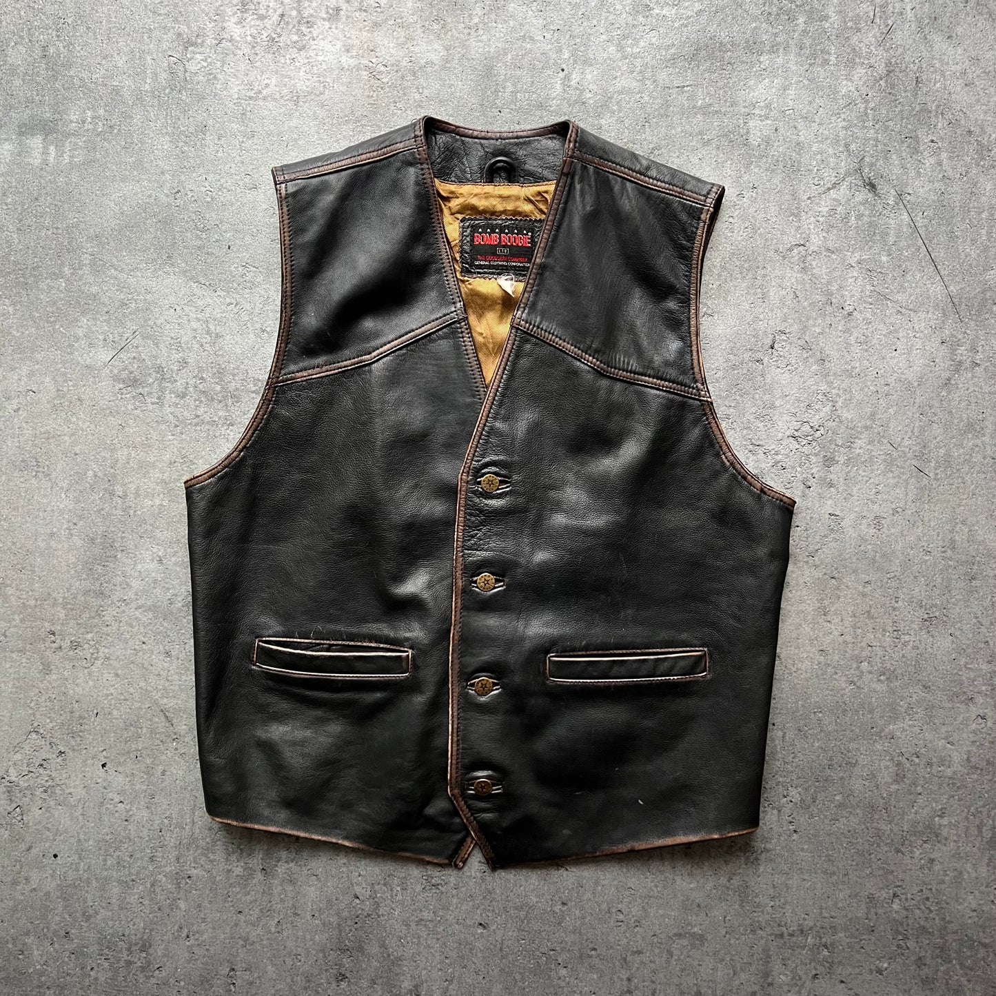 Leather Vintage Vest