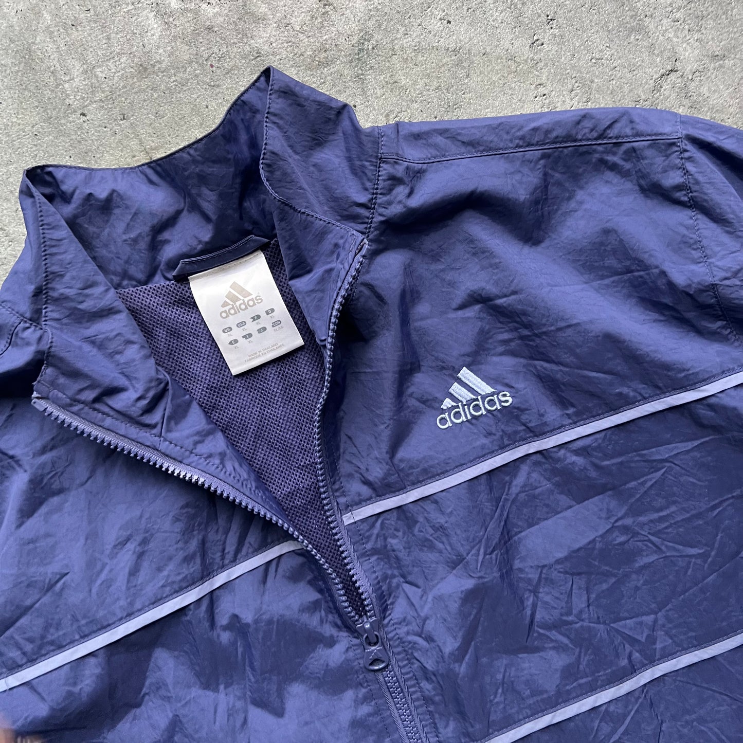 Adidas Blue Windbreaker