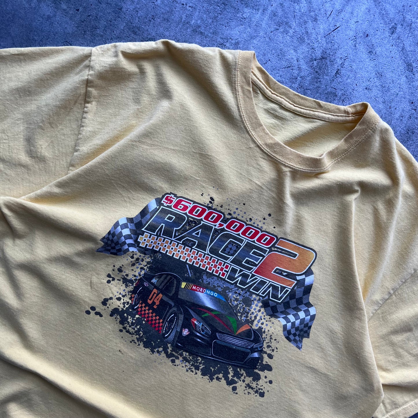 Vintage Yellow Race T-shirt