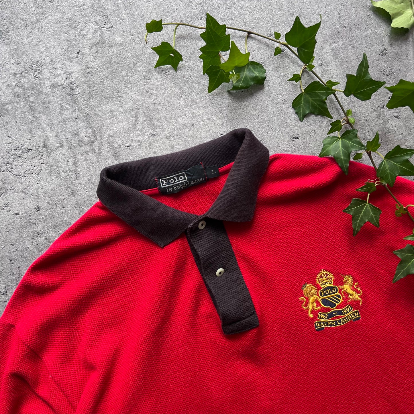 Ralph Lauren Polo Shirt “Red & Blue”