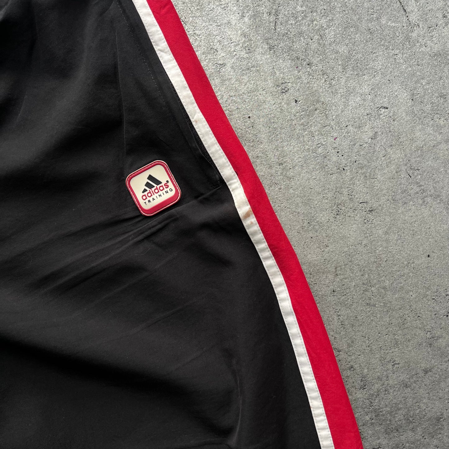 Adidas Black and Red Trackpants