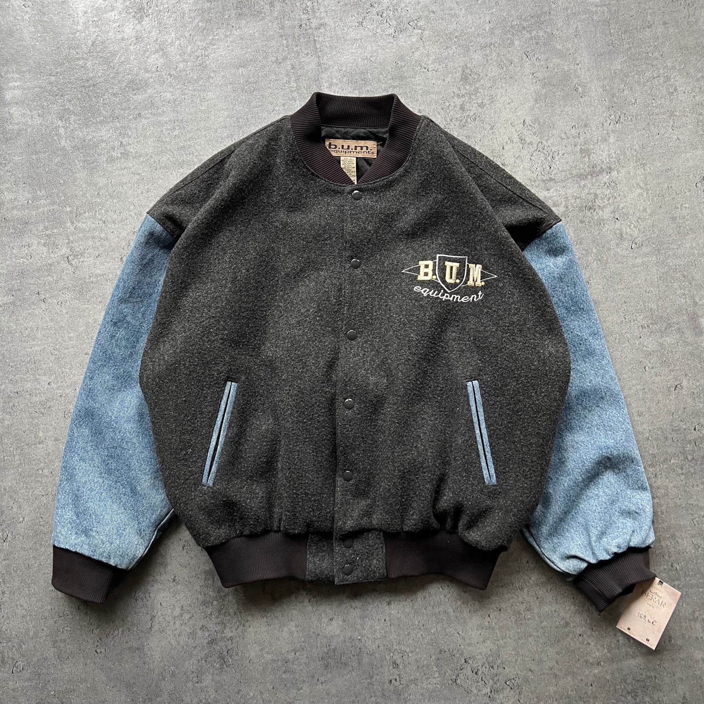 B.U.M. equipment varsity jacket vintage