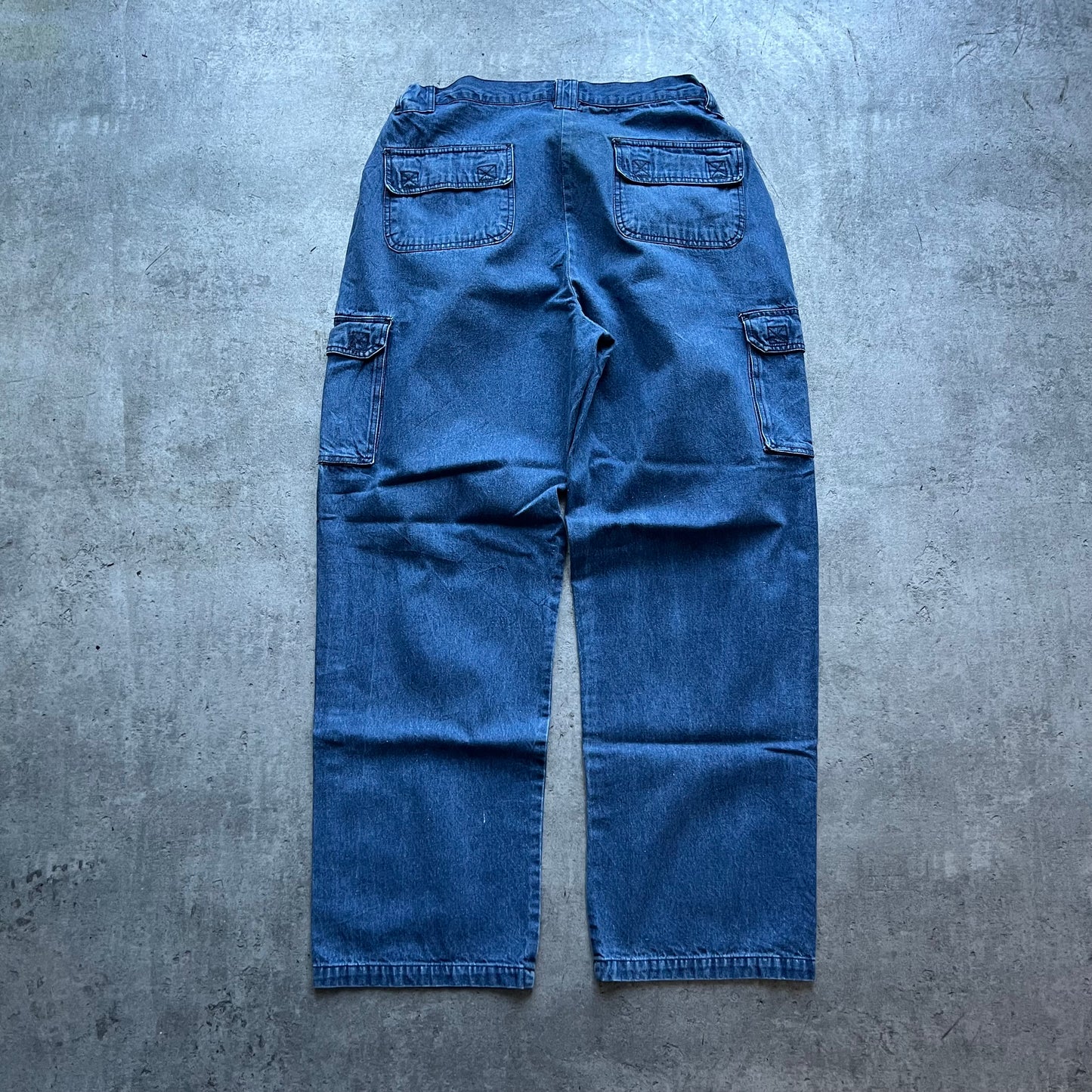 Blue Vintage Cargo Jeans