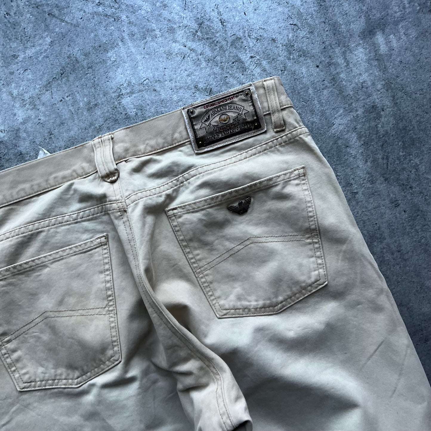 Beige Armani Pants