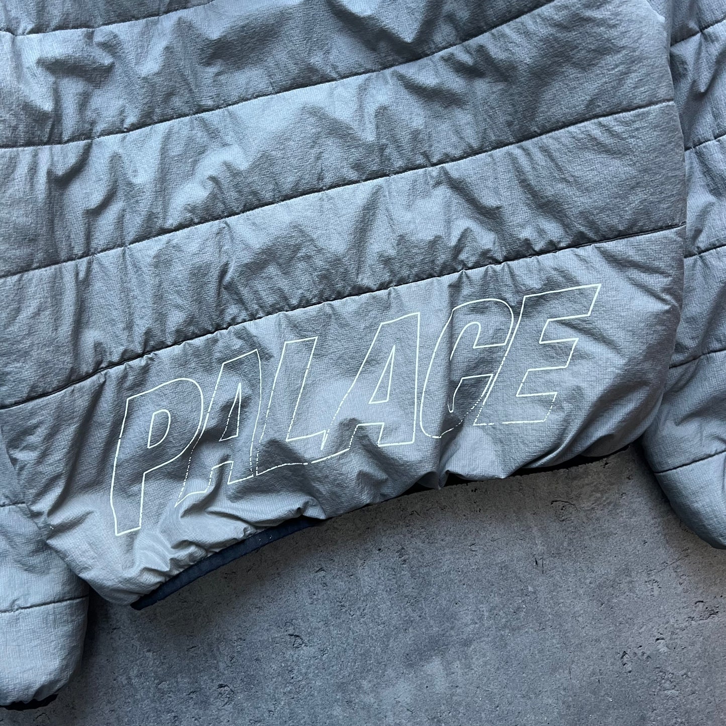 Palace Grey Puffer Jacket