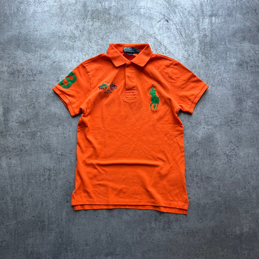 Polo RL Vibrant Orange Pony Yacht Club Polo Shirt