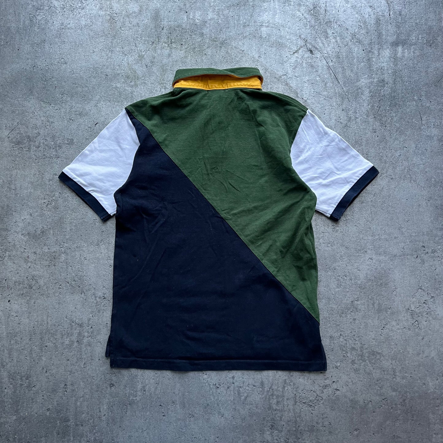 Polo Ralph Lauren Color Block No. 9 Navy Green Polo Shirt