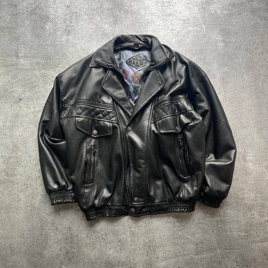 Vintage Oversized Leather Jacket