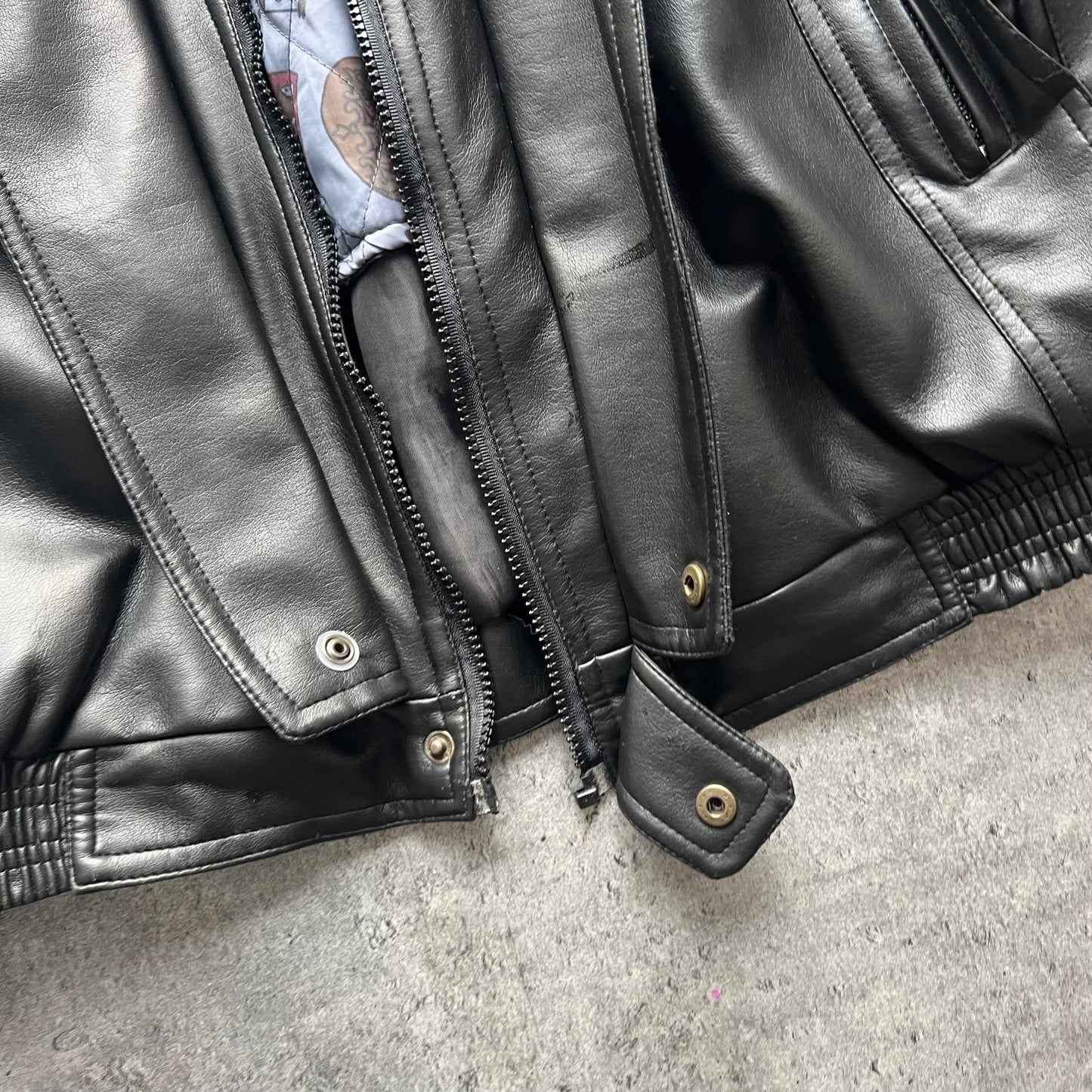 Vintage Oversized Leather Jacket