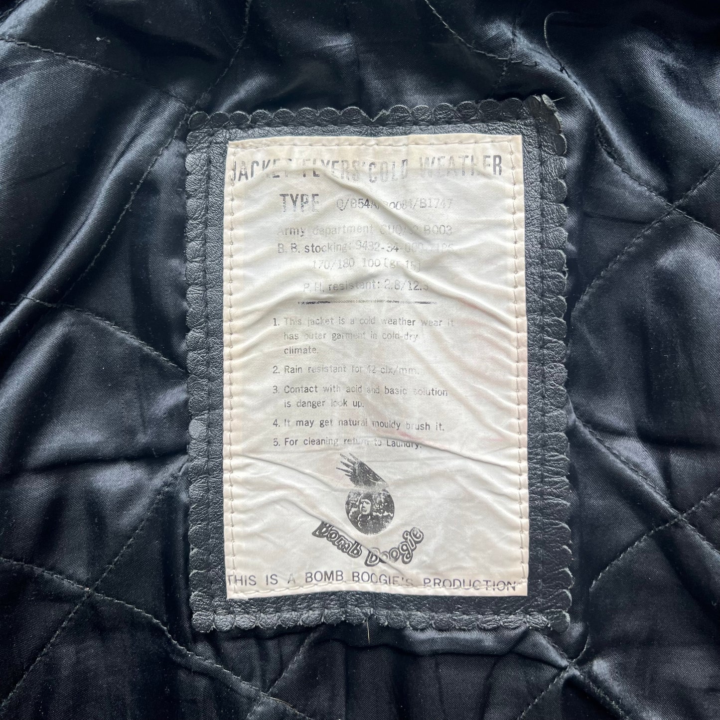 Vintage Bomb Boogie Leather Jacket