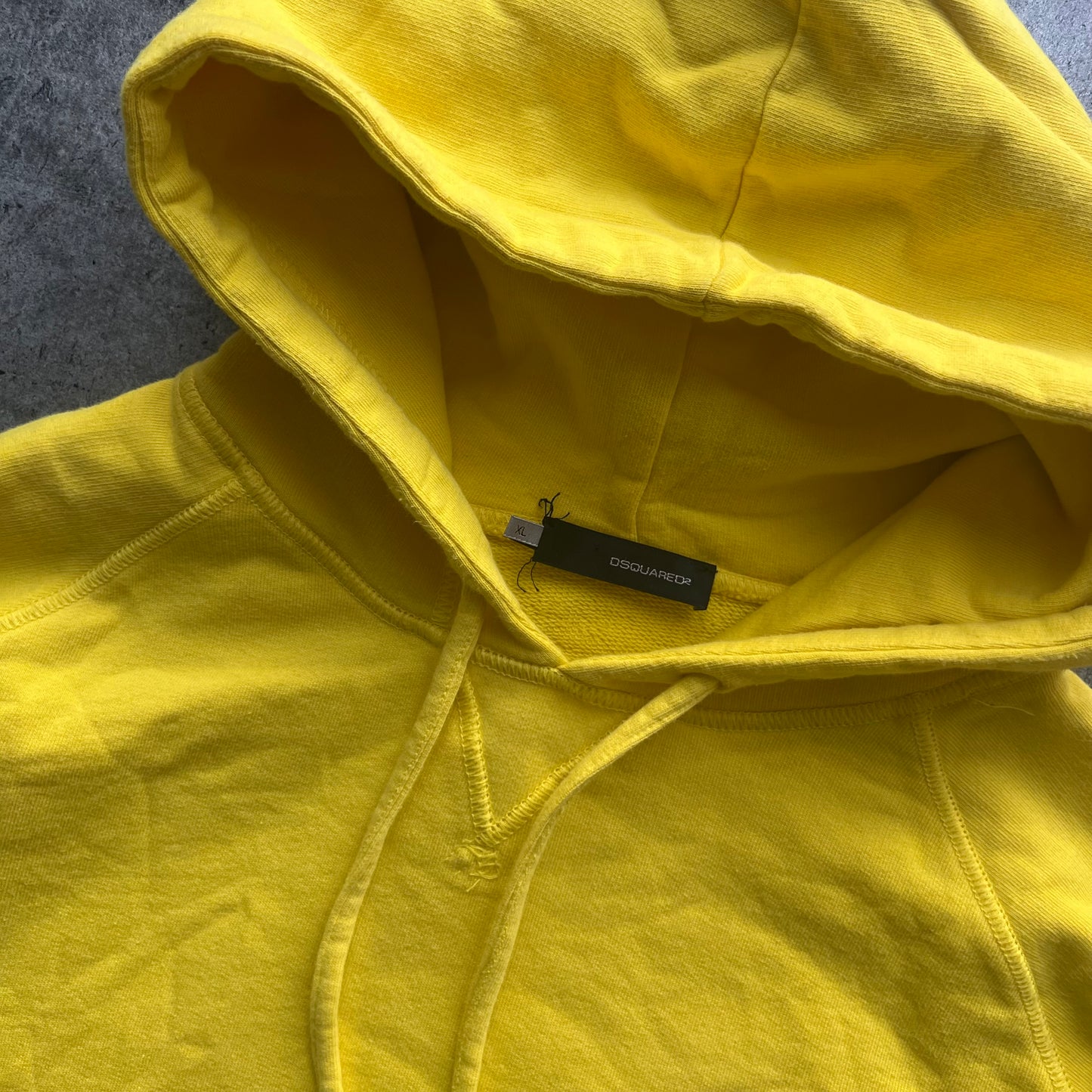 Vintage Dsquared2 Yellow Totin Dsquared Totem Hoodie Pullover