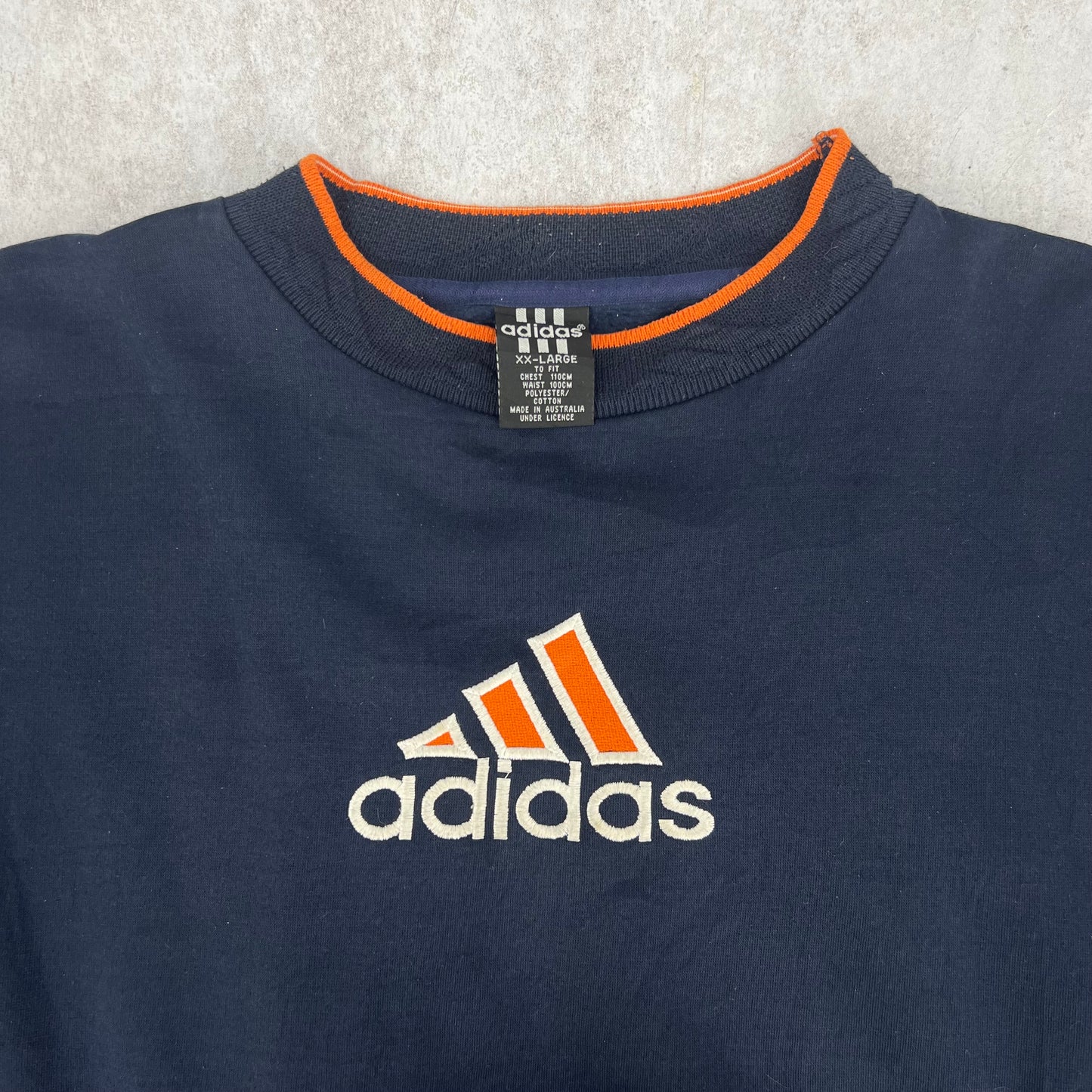 90´s Adidas Crewneck Navy XXL