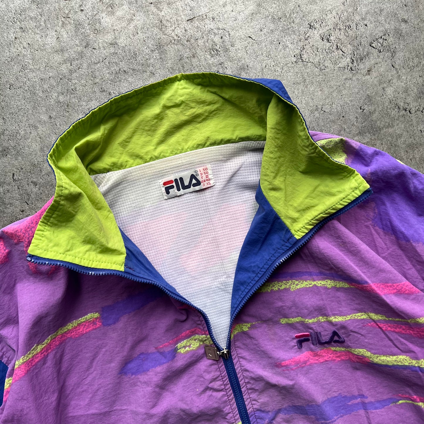 Funky Vintage Fila Windbreaker