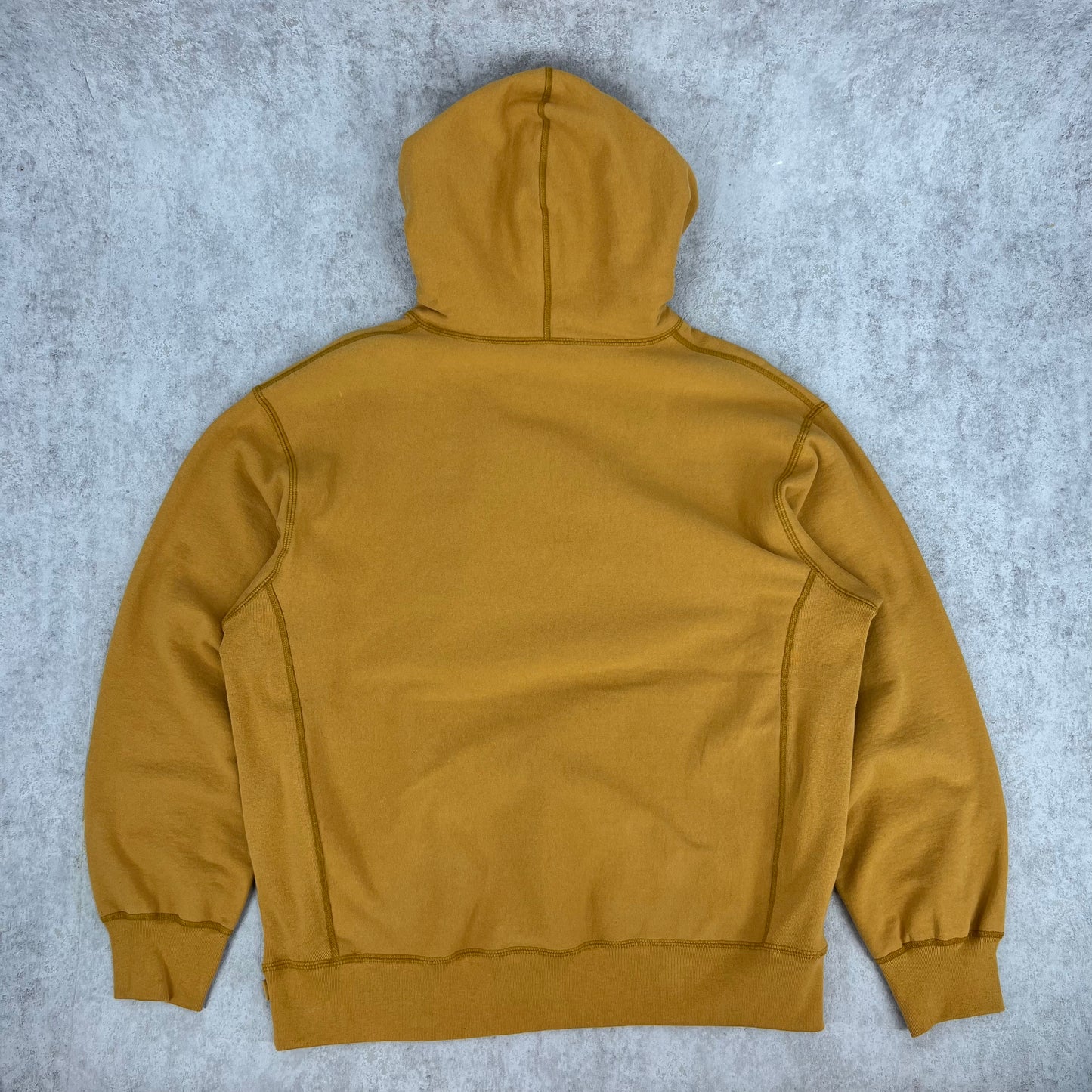 Supreme 2021 Box Logo Hoodie Mustard L