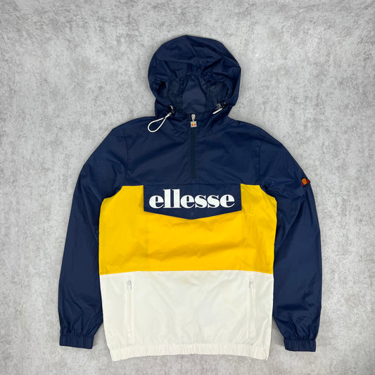 Ellesse Windbreaker Navy/White/Yellow L