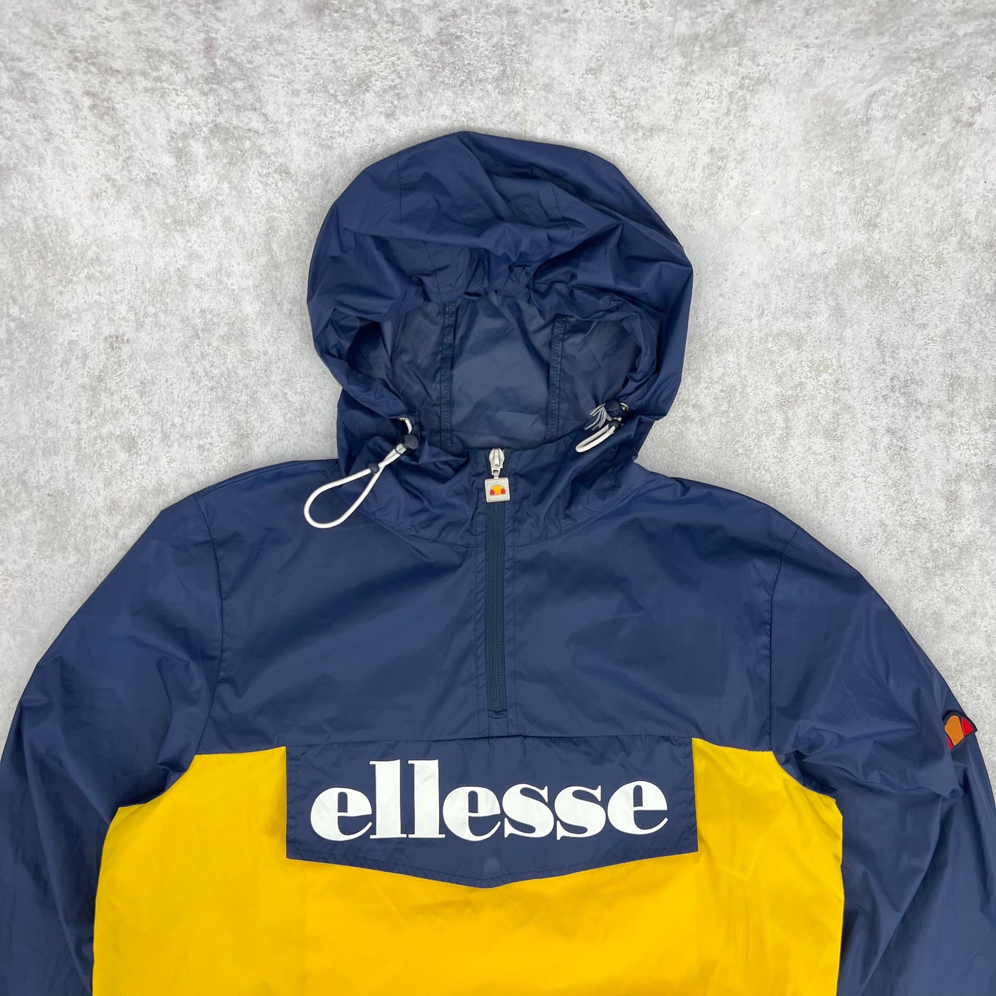 Ellesse Windbreaker Navy/White/Yellow L