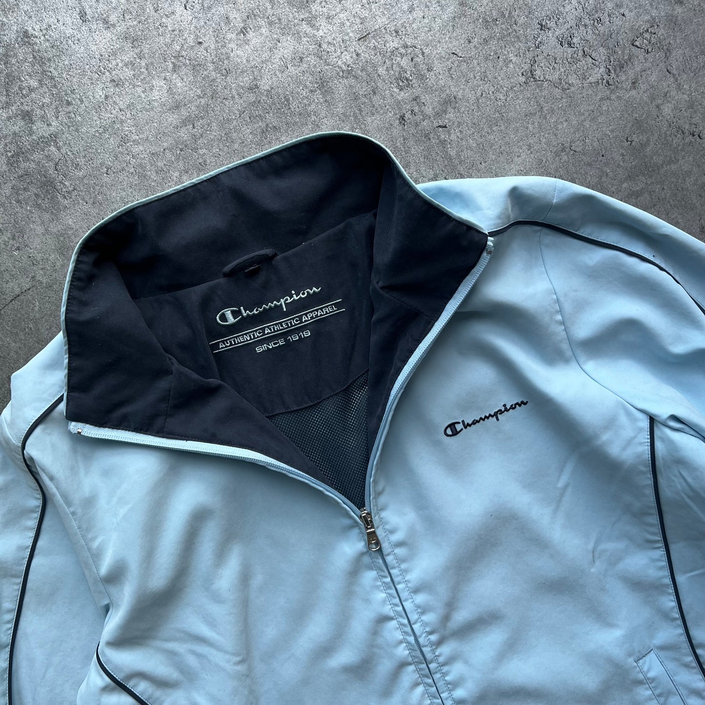 Champion Light Blue Windbreaker