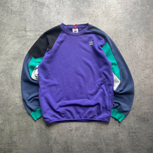 Purple Adidas Crewneck