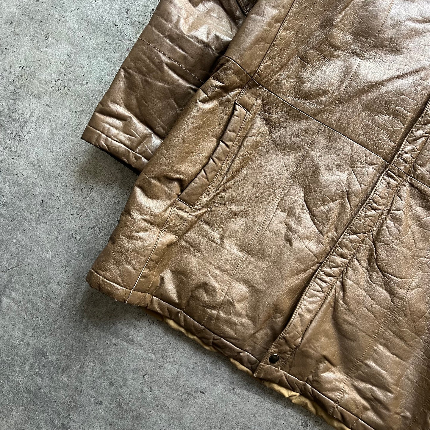 Light Brown Leather Coat