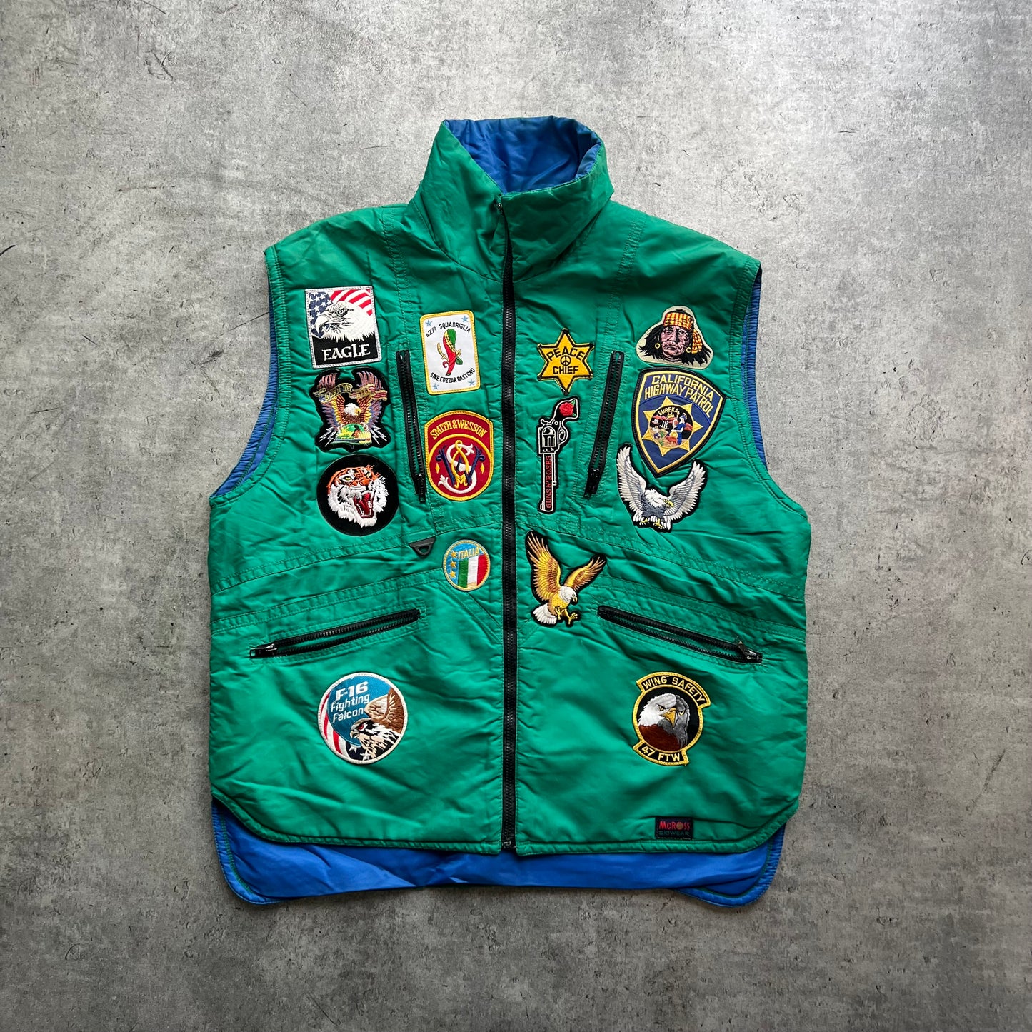 Green Eagle Stickers Vest