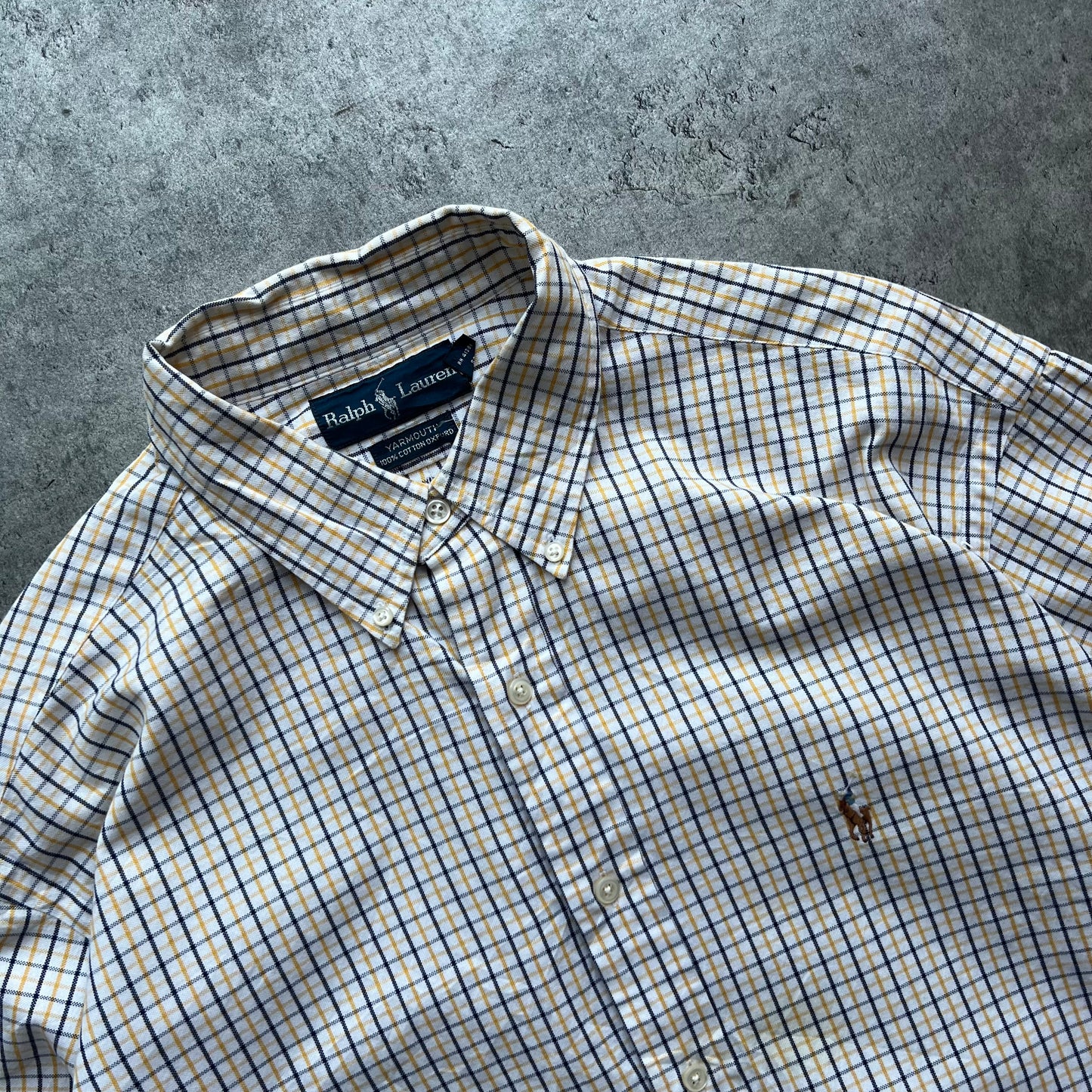 Ralph Lauren White and Blue Shirt