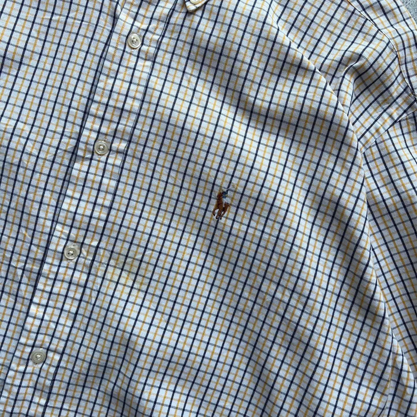 Ralph Lauren White and Blue Shirt