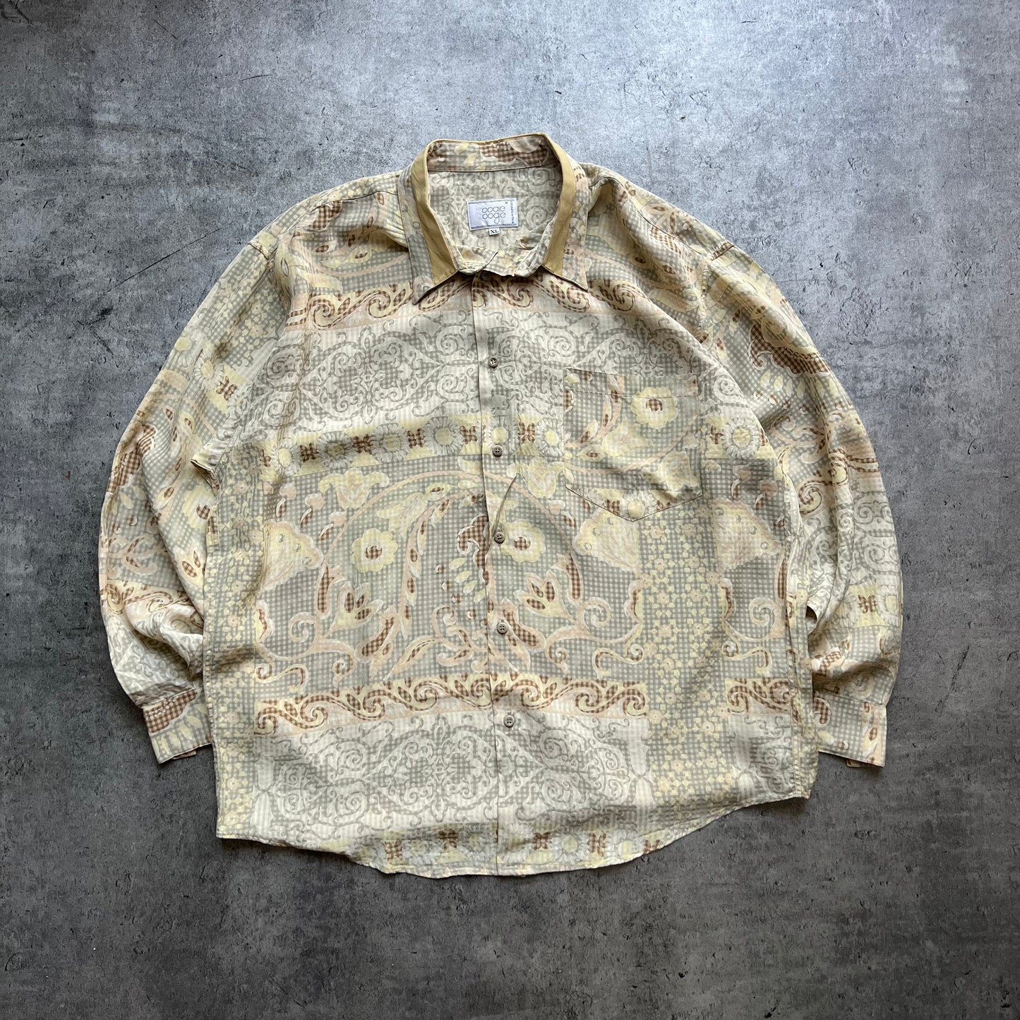 Beige Pattern Shirt