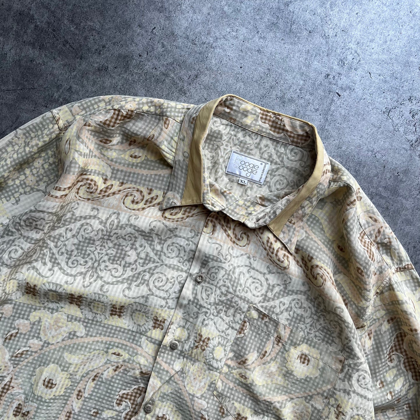 Beige Pattern Shirt