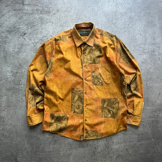 Orange Pattern Shirt