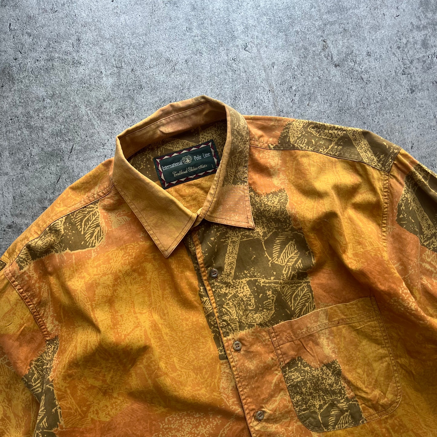 Orange Pattern Shirt